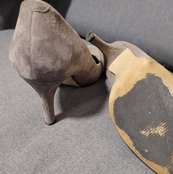 Nine West, Grey heels, size 7.5 - Picture 3 of 4